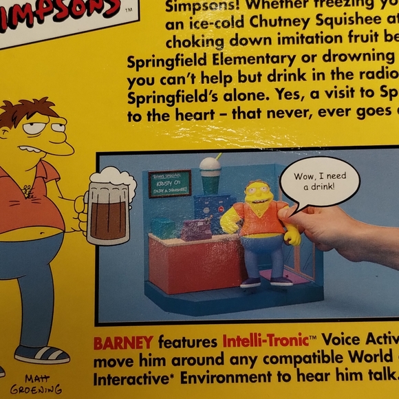 The Simpsons Barney Figure Ages 4 & up nwt - Picture 4 of 4